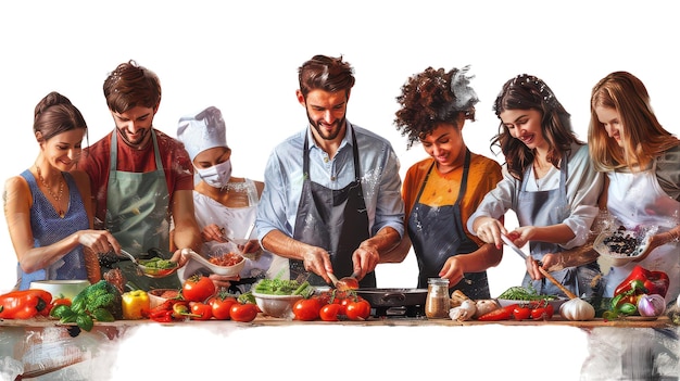 Zespół przygotowujący potrawy