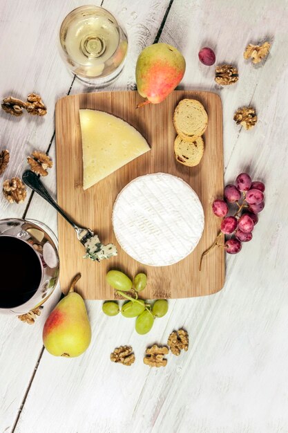 Deska serów i składniki